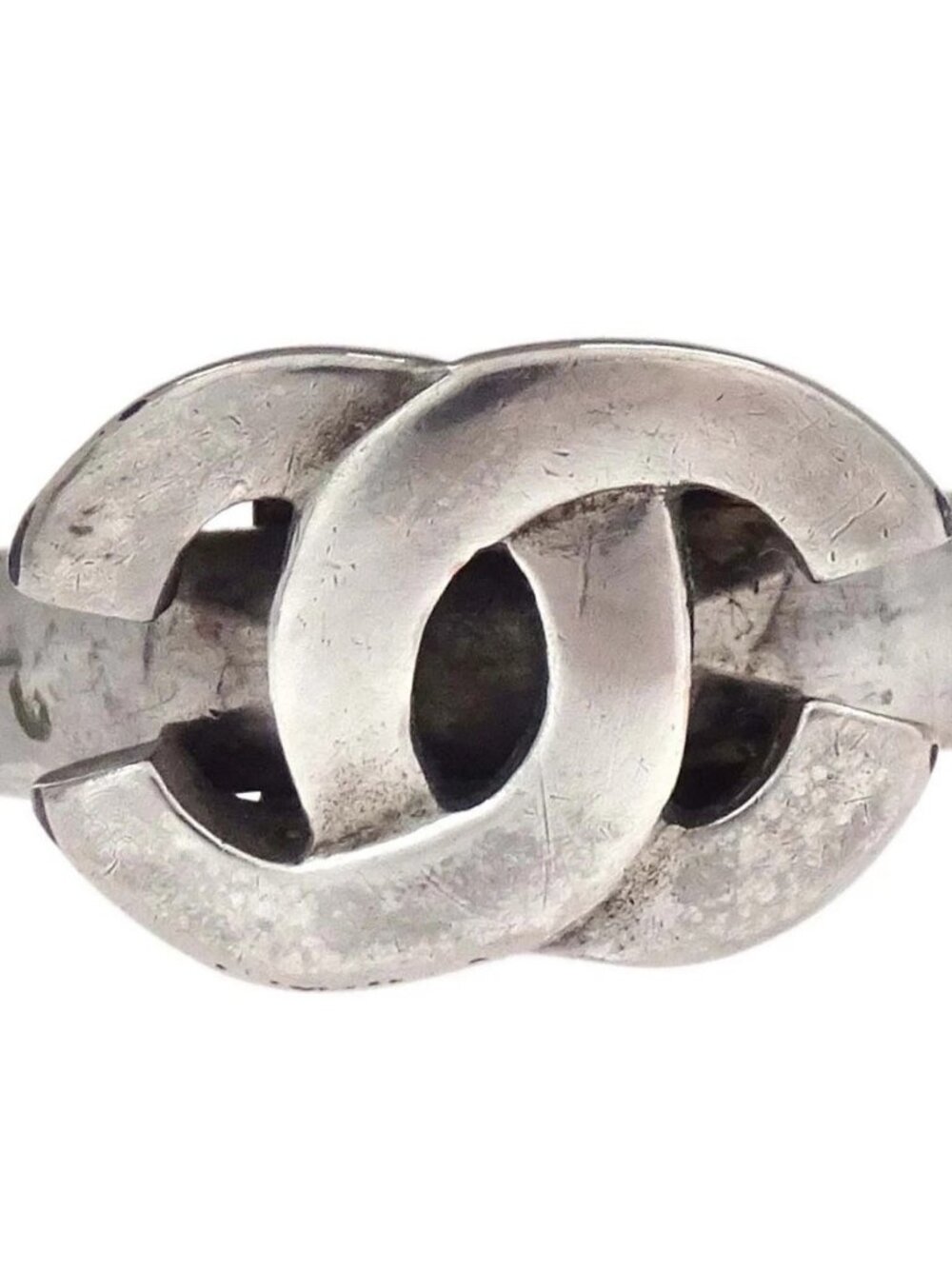 Chanel Ring CC Silver #53 01P 188937